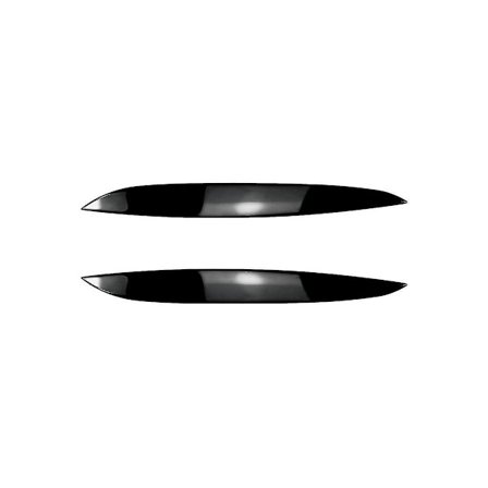 For Golf4 Mk4 Iv 1997-2005 Blank Glans Svart Frontlysk Deksel Garnityr Stripe Øyenbryn Deksel Trim Stick-yuhao