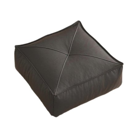 Gulvpute Uteplasspute Firkantet Dekorativ, Tatami Puter Gulvsittepute for Balkong Kontorstol Yoga Barn Lek - Perfekt Black_MGF