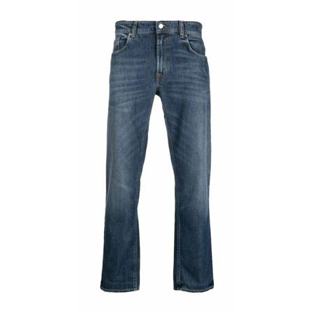 Department Five, Straight Jeans Blauw, Heren, Maat:W33