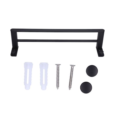 Pyälleteline avaruusalumiinista, kaksinkertainen pyyhekuivaustanko, säilytyshylly, ripustin, kylpyhuonetarvike 50cm