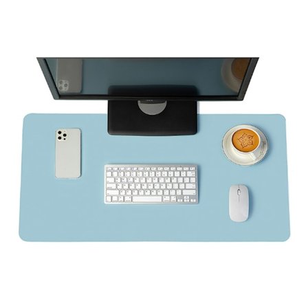Överdimensionerad musmatta för bärbar dator, stor, vattentät, läderunderlägg för skrivbord