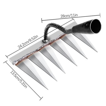 Rikkaruohoharava Tilatyylikäs Työkalu Rikkaruohoharava Harava Löysä Naulaharava Teräsharava-xjw