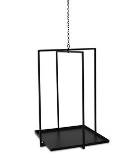 Hängande tak/hörnhylla Vintage Svart - Linea