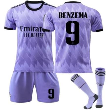 Ny säsong 2022-2023 Real Madrid fotbollströja BENZEMA 9 10-11years