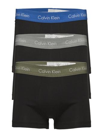 3P Low Rise Trunk Bokserit Musta Calvin Klein