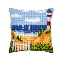 Broderikit Kudde Havsutsikt - Vervaco