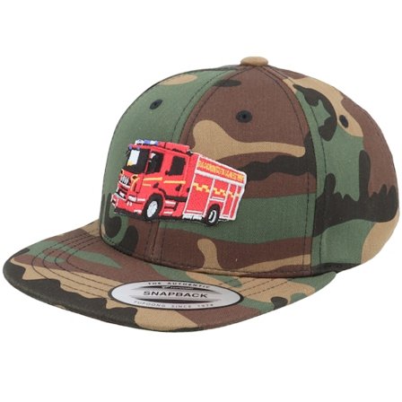 Kiddo Cap - Camo snapback Cap - Kids Fire Truck Camo Snapback @ Hatstore