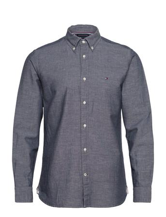Cotton Linen Dobby Rf Shirt Blue Tommy Hilfiger
