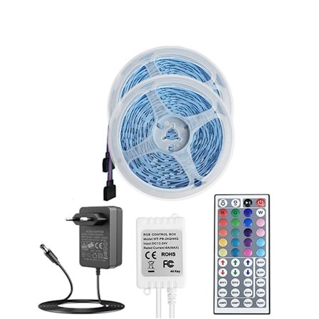 INF 20 meter LED lysliste / lysliste med 5050 RGB LED lys