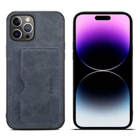 Anti-rep Iphone 14 Pro Max Skal Med En Korthållare - Grå Gray