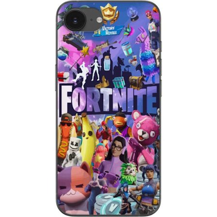 Yhteensopiva Puhelinkuori Apple iPhone 16e Fortnite kollaasi Victory Royale hahmot skins aarteet värikäs Fortnite pelaamisen suunnittelu