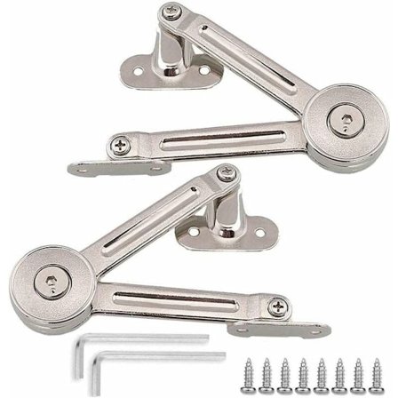 Justerbart løftehængsel, møbelskabslåge, løftehængsel skabslåge, møbelskabslåg 2 stk.