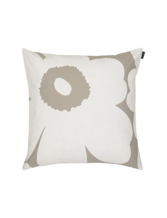 Unikko Cushion Cover 50X50Cm Home Textiles Cushions & Blankets Cushion Covers Grå Marimekko Home