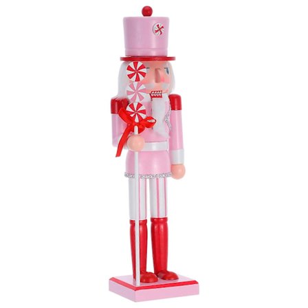 Jule Nøtteknekker Ornament Tre Julefigurer Tre Soldat Godteri Lollipop Nøtteknekker Dukke For Juleferie [D]