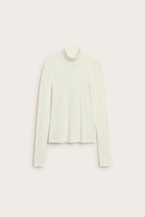 Kappahl | Pologenser i merinoull | Offwhite