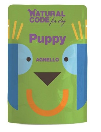Natural Code Puppy Agnello Cani Cuccioli Busta 300g