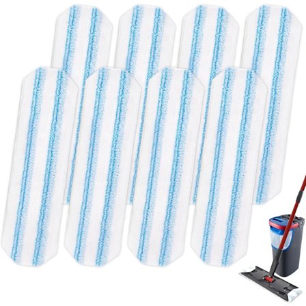 8-delt moppepudeudskiftning egnet til O Cedar H2prO moppesystem, egnet til Vileda H2PrO flad...