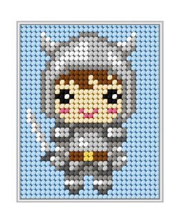 Stickpackung Bild Ritter