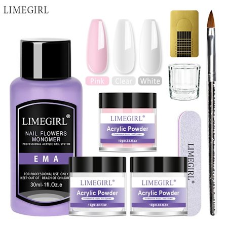 Nail Art Crystal Powder Set Utökad 3D-modellering