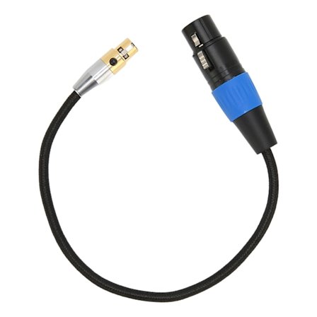 XLR Hunn til Mini XLR Hunn 3 Pin Lydkabel for 4K Kamera 0.3m 0.3m Stabil Holdbar Sammenkobling