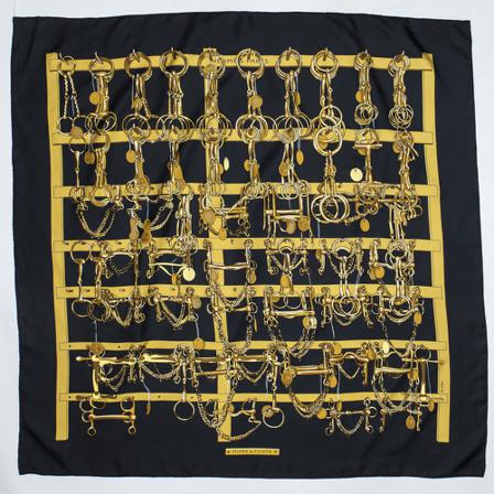 Hermès Vintage, pre-owned Scarf Zwart, Dames, Maat:ONE Size