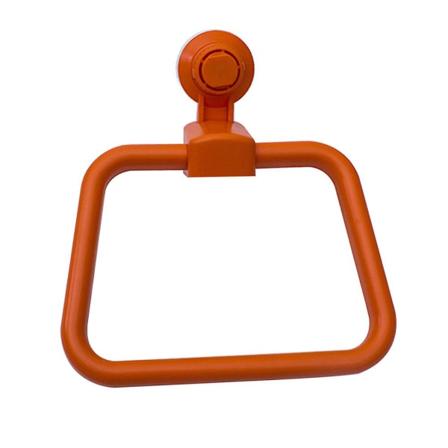 Drejelig Vakuumkop Håndklædeholder Sugkop Håndklæde Værktøj Håndklædeophæng Til Badeværelse Køkken Hjem (orange 24*21 cm