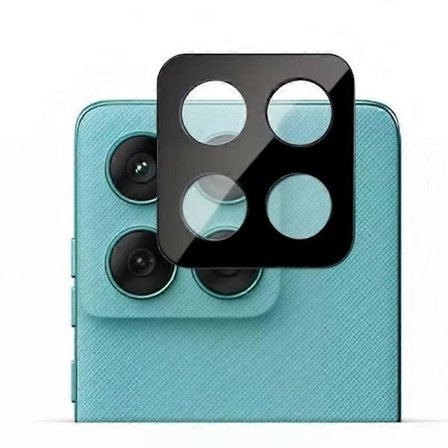 För Motorola Edge 60 Fusion 5G Kameralinsskydd WANLONFENG HD Full Svart Silkestryckt Linsfilm