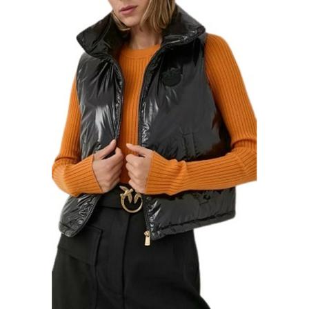 Pinko, Vest Czarny, Kobieta, Rozmiar: M