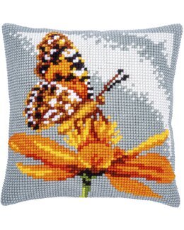 Stickpackung Kissen Schmetterling - Vervaco