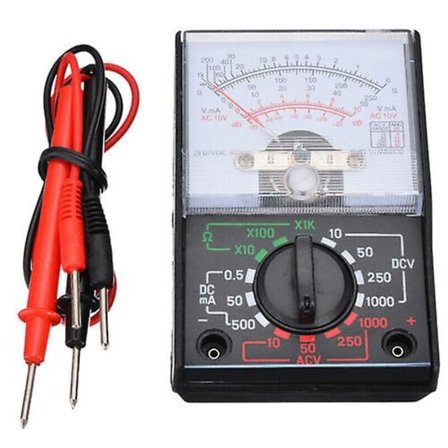 Analog Multimeter Ohm Volt DC Ström AC/DC Spänning Testare Meter med Testprob