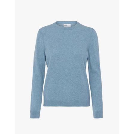 Colorful Standard, Round-neck Knitwear Blauw, Dames, Maat:S