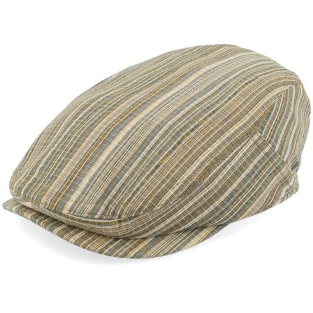 Bailey - Vert flatcap Casquette - Newry Tan Multi Flat Cap @ Hatstore