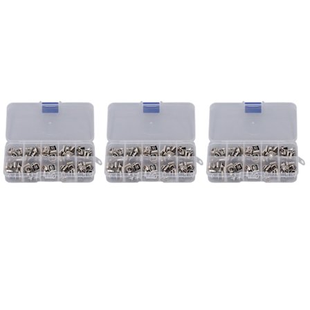 150 stk. Brosjenålknapp Svart Tetragonum Ansikt Krone Anti-eksponering Skjult Trykknapp DIY Håndverk Avtakbar Knappnåler