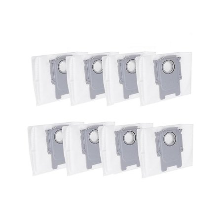 8 st dammsugarpåsar ersättning för Roborock S8+ /S8 Pro Ultra / S7 MaxV Ultra / Q5 / Q5+ / Q7+ / Q7 Max+ dammsugarpåse [DB]