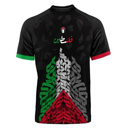 Fashion Palestina Flagga Fotboll T-shirts Sommar Casual 3D-tryckta Herr Sporttröjor Lös O-ringning Snabbtorkande Andningsbara T-shirts Toppar