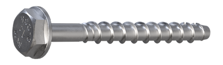 Sormat DIY S-CSA HEX 9640095870 Betongskruv A4, rostfri SW13, 6x50/5 mm, 10-pack, Infästning