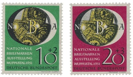 Tyskland 1951 - MICHEL 141-142