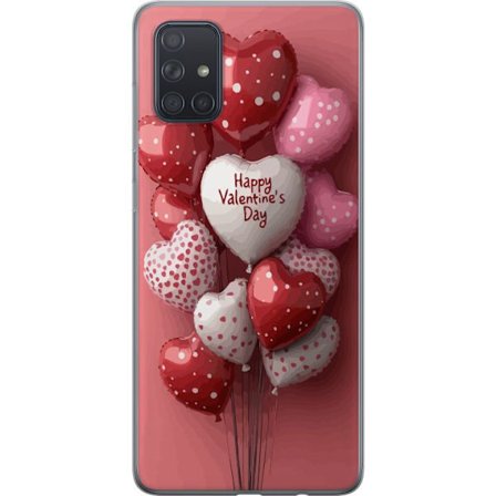 Kompatibelt Mobilskal till Samsung Samsung Galaxy A71 Valentinballonger