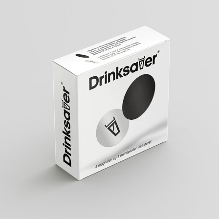 Magnetické podtácky Drinksaver, kulaté, pro magnetické sklenice, Ø4.5 cm, 4-pack