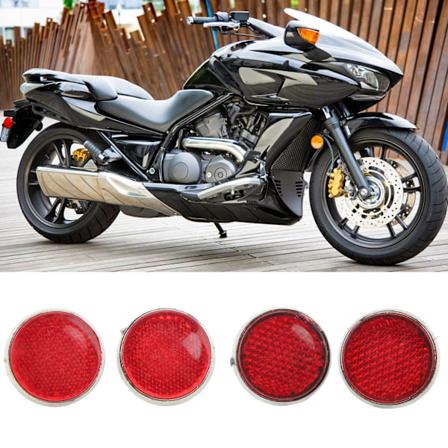 4 kpl Py re t Heijastimet 32 mm Korkea Kirkkaus Vedenkest v Tyylik s Punainen Turvaheijastin M6 Kierteelle Moottoripy r ATV Skootterit Polkupy r t