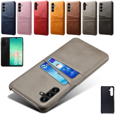 Samsung Galaxy A26 kuori 2 korttipaikkaa harmaa -