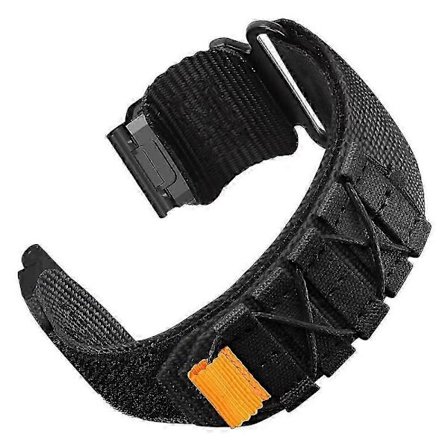 26mm Klokkereim For Garmin Fenix 8 51mm 7x 6x 5x Hurtigutløsende Nylon Magisk Tape Reim - Militærgrønn