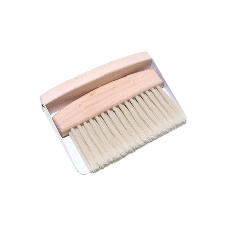 Kost og håndkost sett: Kost og håndkost i tre Håndkost kost melkost Mini bordkost - Bordkost kost (hvit kost nylo