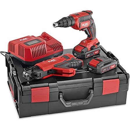 Flex DW45 18.0-EC M Gipsskrutrekker med batteri og lader, Maskiner