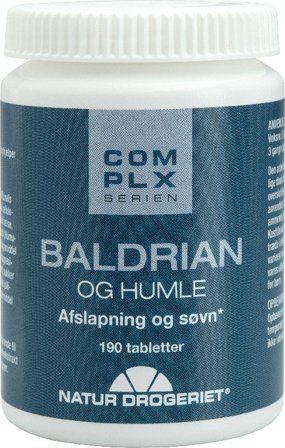 Natur Drogeriet Baldrian-Humle 190 tabl., Helse & Madvarer, Ingredienser, Baldrian