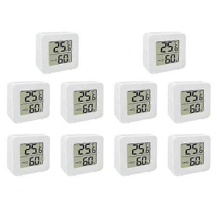 10X Mini Indendørs Termometer LCD Digital Temperatur Rum Hygrometer Måler Sensor Fugtighedsmåler Hjem_Kvalitetsgaver