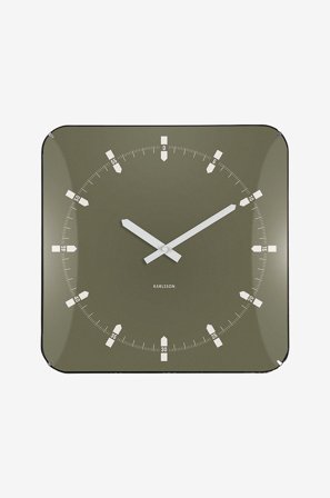 Karlsson - Vægur Sucinto Dome - Grøn - Vægure og bordure - Fra Homeroom