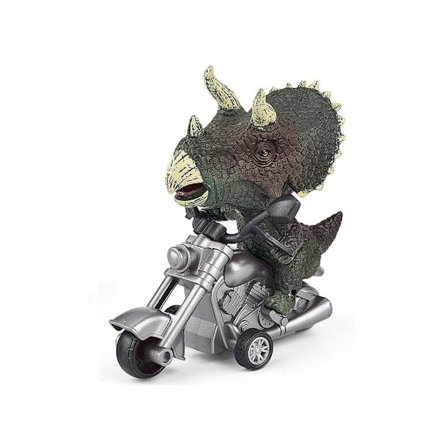 Dra tillbaka dinosaurie bil leksak - Grå motorcykelmodell