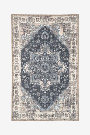 House Nordic - Dørmatte Havana. Blå chenille av polyester - Blå - Dørmatter & trappetrinnstepper - Fra Homeroom