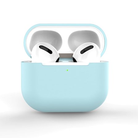 Mjukt silikonskyddsfodral för AirPods 3 (Hörlurar ingår ej) Blå